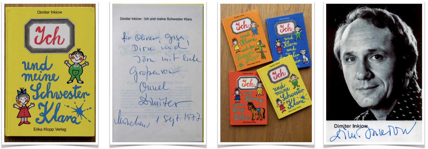 &lsquo;ICH und meine Schwester Klara&rsquo; mit persönlicher Widmung aus dem Jahr 1977